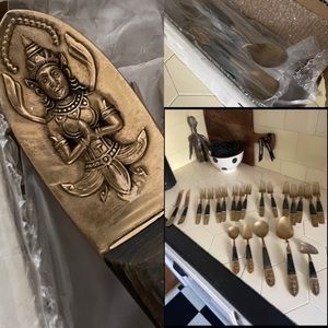 Vintage buddha flatware